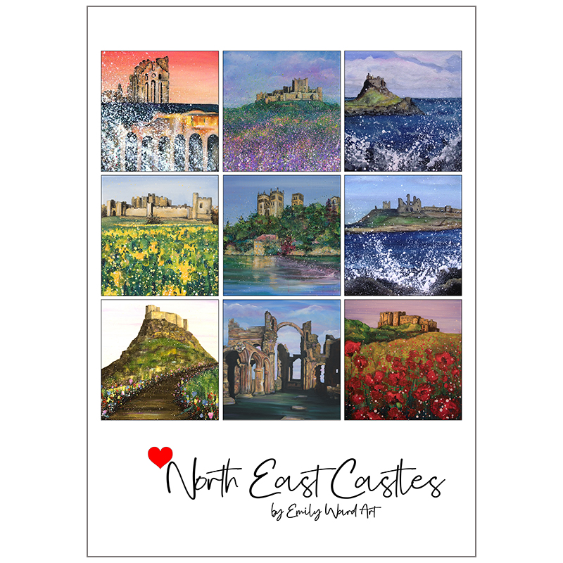 Poster Print Love North East Castles
